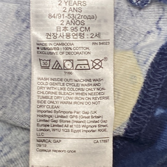 Baby Gap Boys Sleep Pajama Shirt and Carter’s Boys Pajama Bottoms Size 2T - Picture 6 of 10